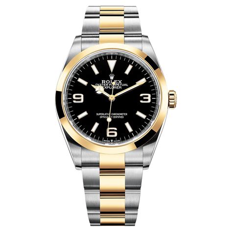 rolex explorer two tone price|rolex 124273 for sale.